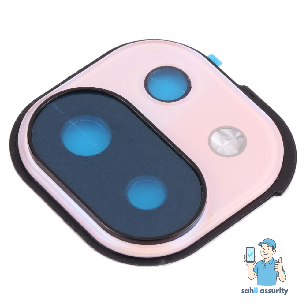 Camera Lens Glass with Frame for Xiaomi Mi 11 Lite Pink thumbnail